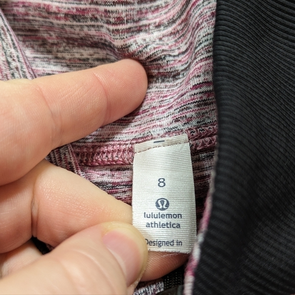 Lululemon Runderful heathered pink 1/2 zip exercise workout pullover jacket 8 - Picture 9 of 9